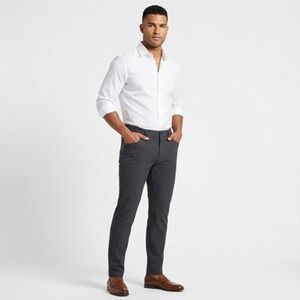 Lululemon ABC Classic Pants Mens 36x30 Black Nulu Fabric Mid Rise Stretch